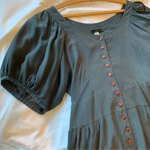 Lux Gray Matte Silk Dress size Small